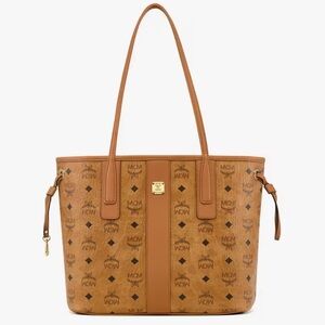 MCM Tan Reversible Liz Shopper Bag